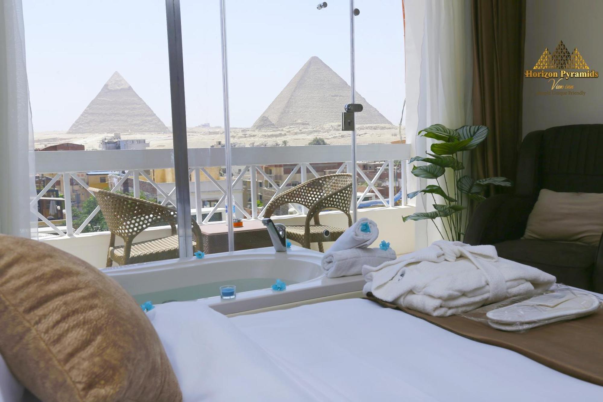 Horizon Pyramids View Inn Kafret el-Gabal エクステリア 写真
