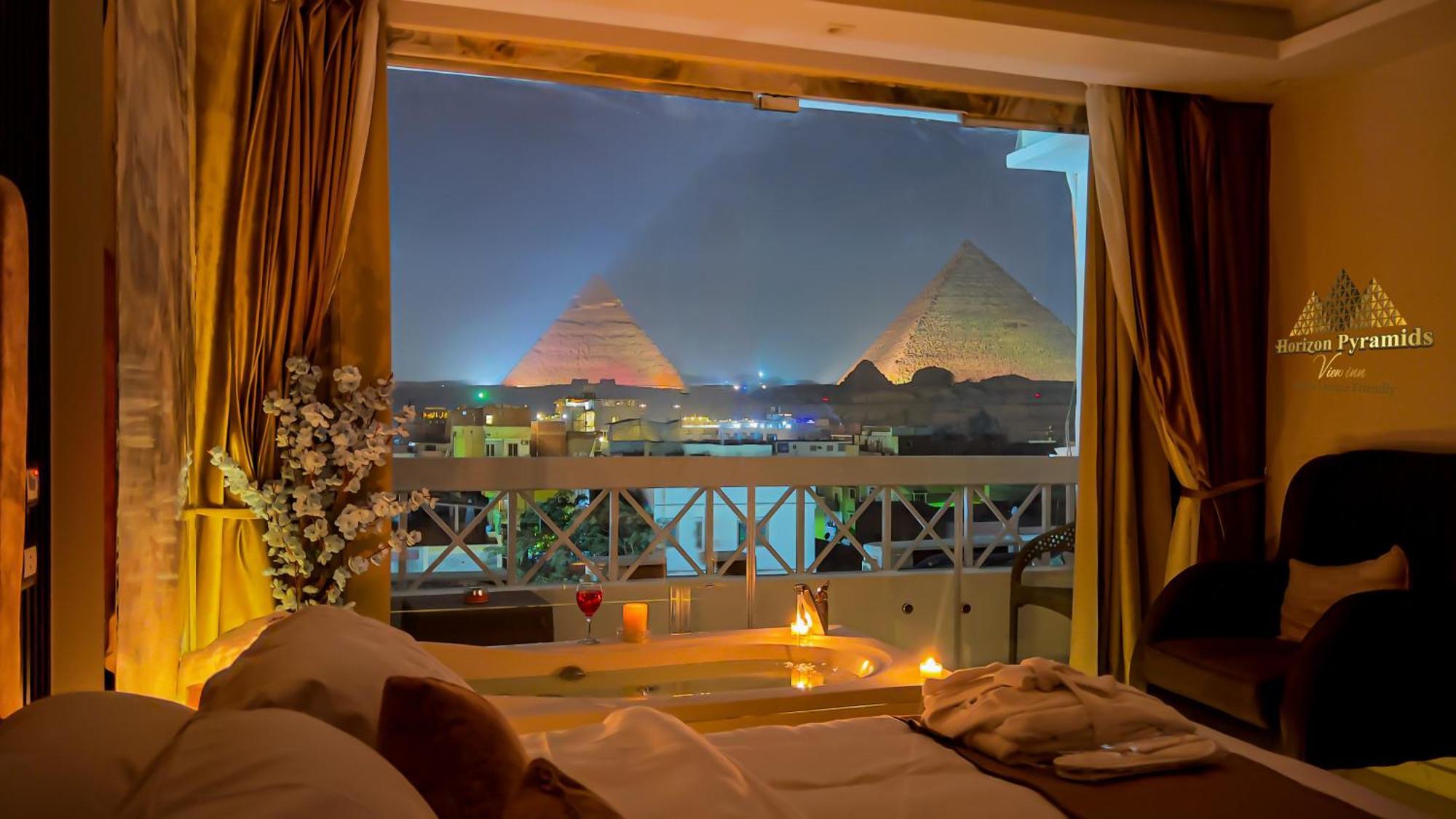 Horizon Pyramids View Inn Kafret el-Gabal エクステリア 写真