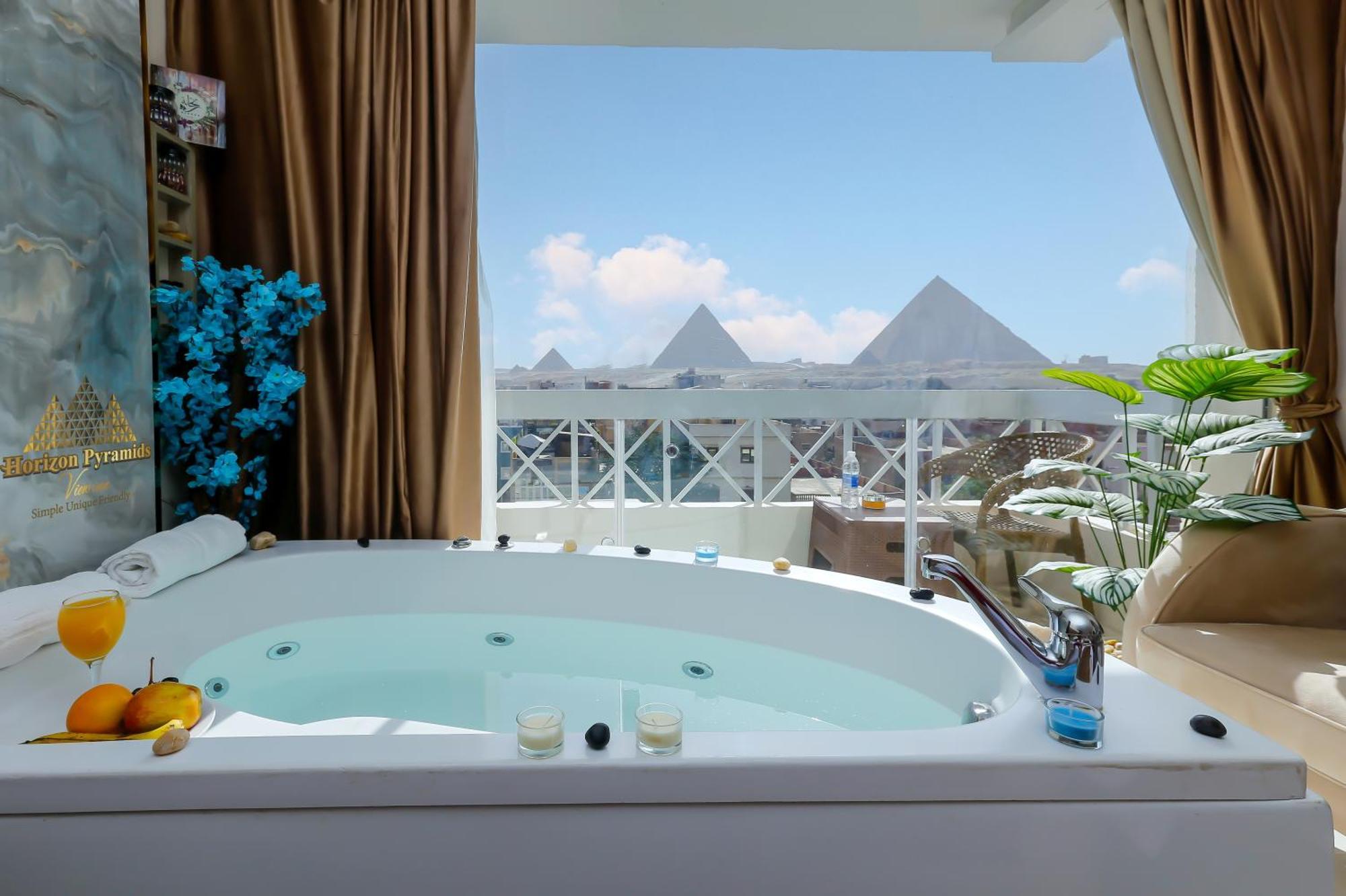 Horizon Pyramids View Inn Kafret el-Gabal エクステリア 写真