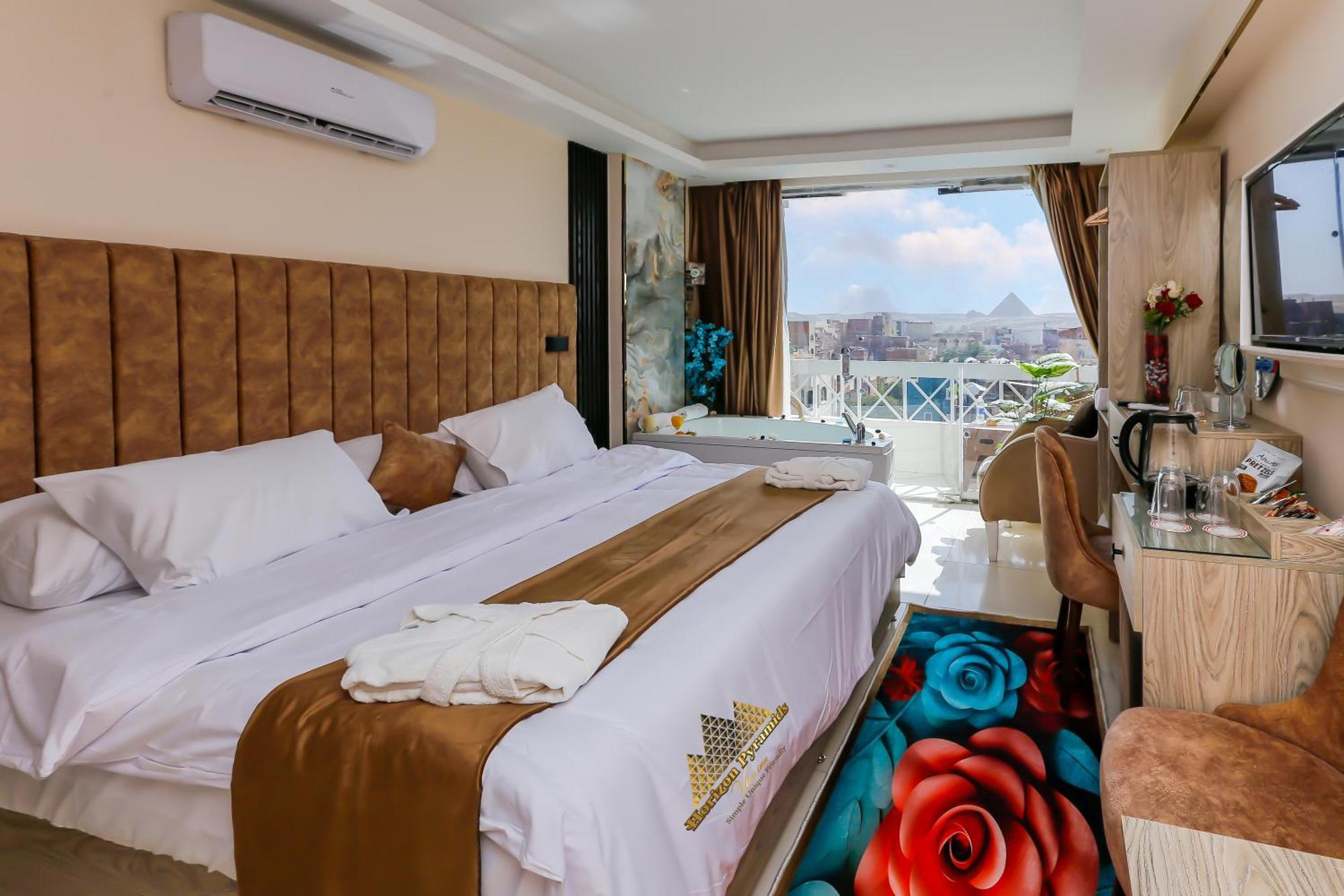 Horizon Pyramids View Inn Kafret el-Gabal エクステリア 写真